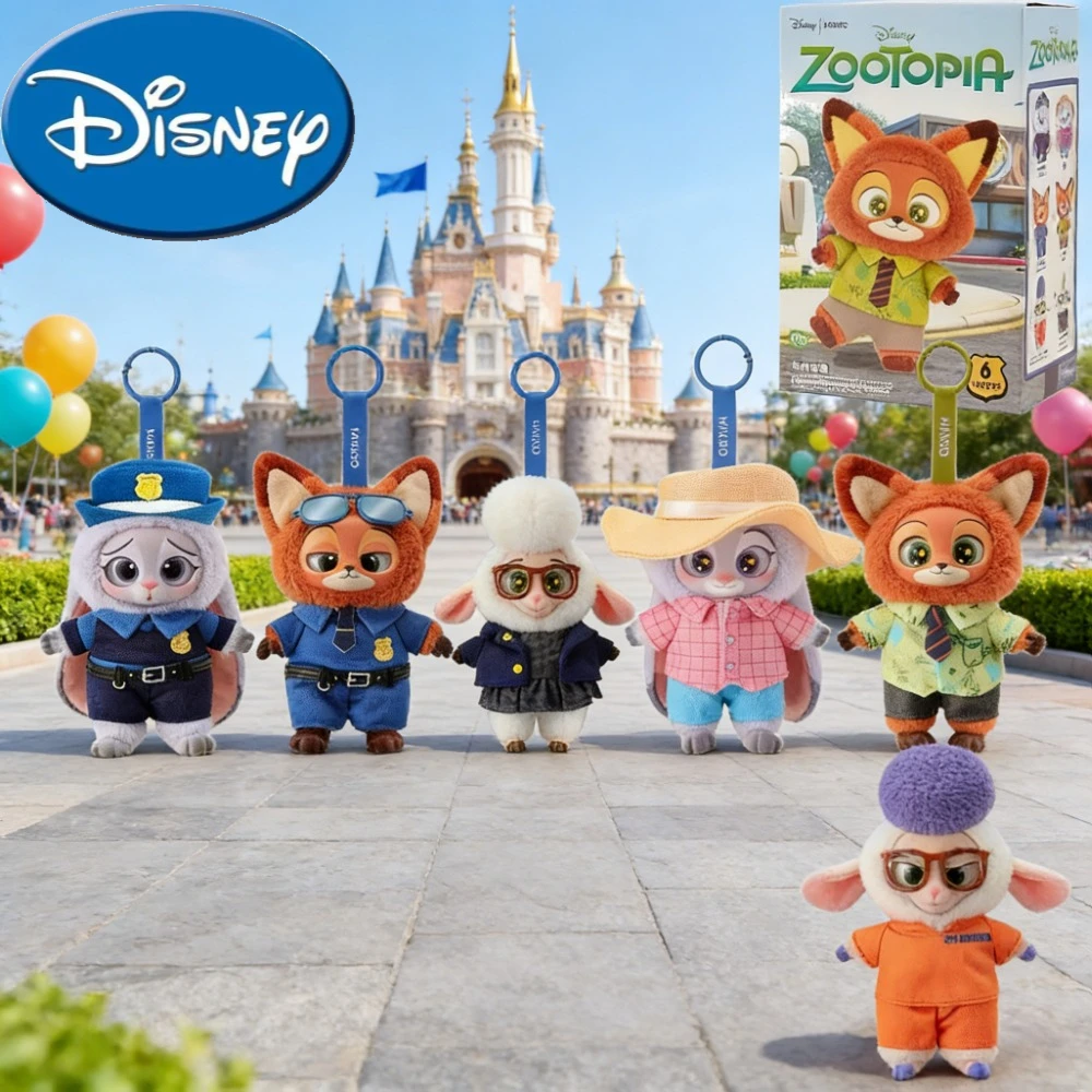 ディズニー ブランド ズートピア 6種類 ブラインドボックス 可愛い ニック ジュディ アクションフィギュア ぬいぐるみ ビニール人形 ミステリーボックス アニメフィギュア クリスマスプレゼント