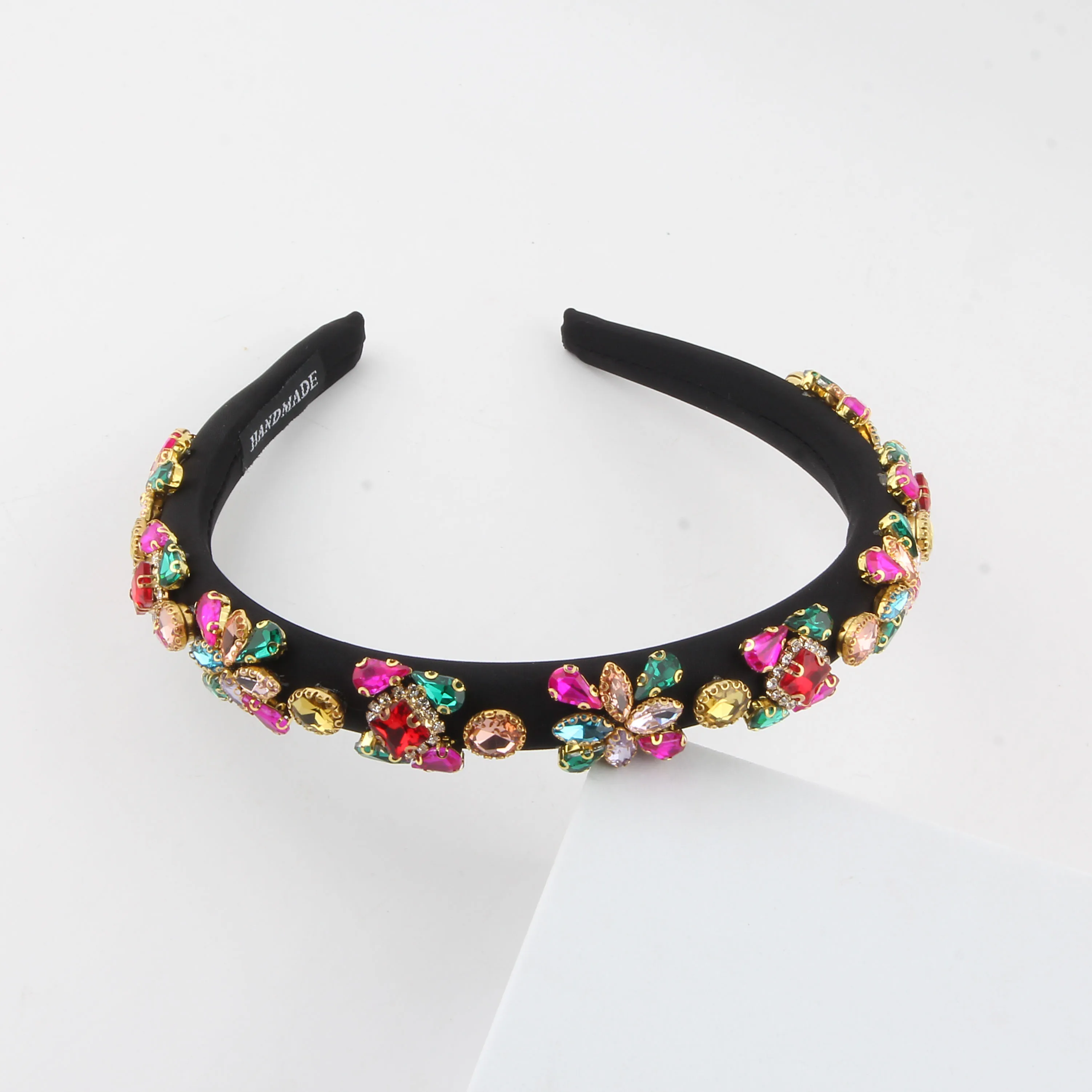 إكسسوارات الشعر الفاخرة للكرة الباروك مطعمة حجر الراين اللون القماش العنب الشعر هوب سيدة الرقص الشارع تبادل لاطلاق النار الشعر 57 #4