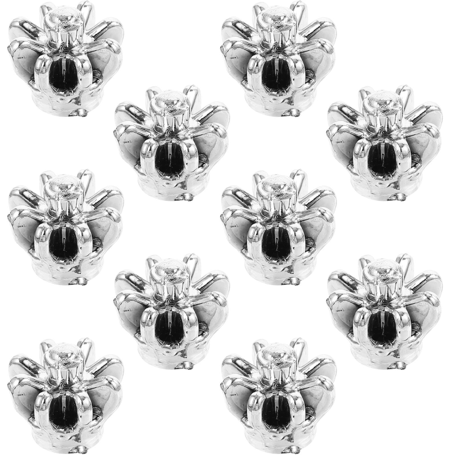 

10 Pcs Mini Crown Charms Gold Plated Silver PVC Beads Decorative Earrings Jewelry Accessories DIY Pendant Necklace Craft