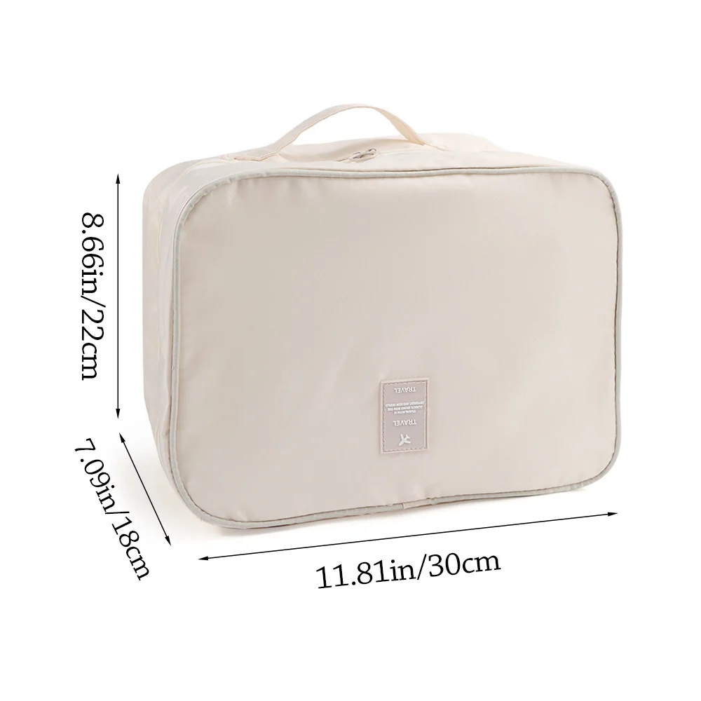Upgraded Multi-layer Travel Shoe Bag Waterproof Zipper Sneakers Storage Bag Sturdy Portable Storage Box Store 4 Pairs of Shoes view 6