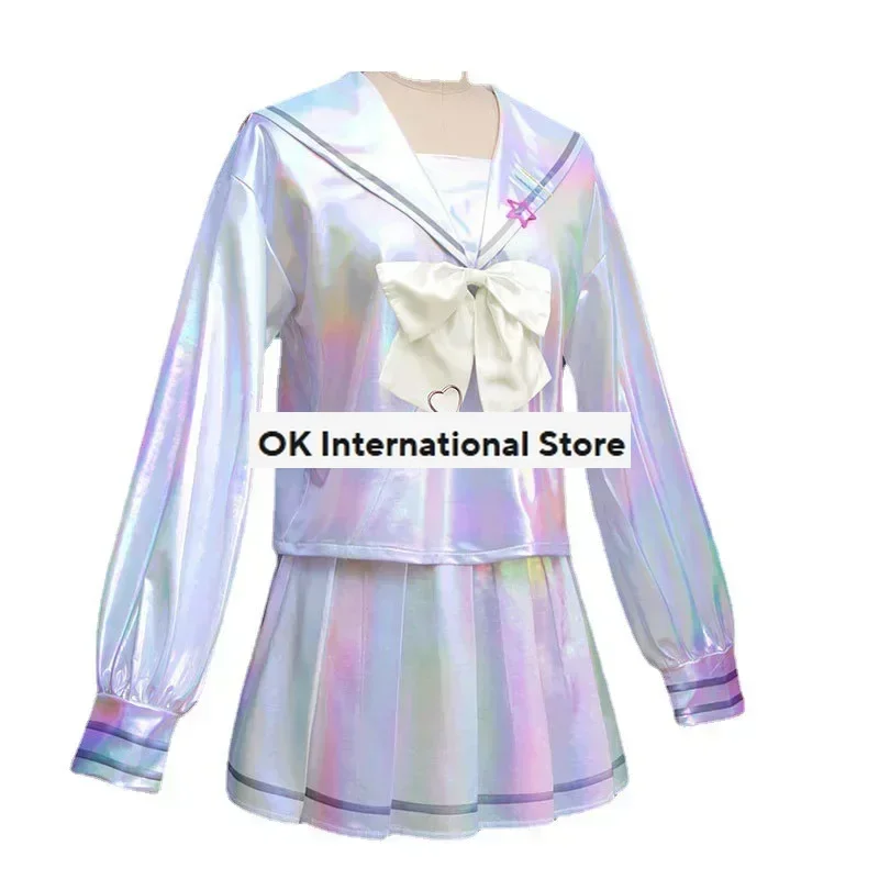 Game NEEDY GIRL OVERDOSE KAngel Cosplay Lolita Girls' JK Sailor Uniform School Uniform Halloween Carnival Party Clothing