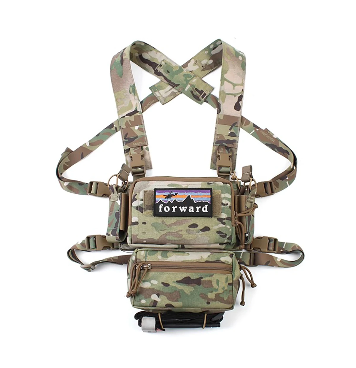 Imagem -06 - Tactical Chest Rig Dangler Drop Pouch Fanny Pack para Armazenamento de Placa Transportadora Dump Abdominal Pew Mk3 Mk4