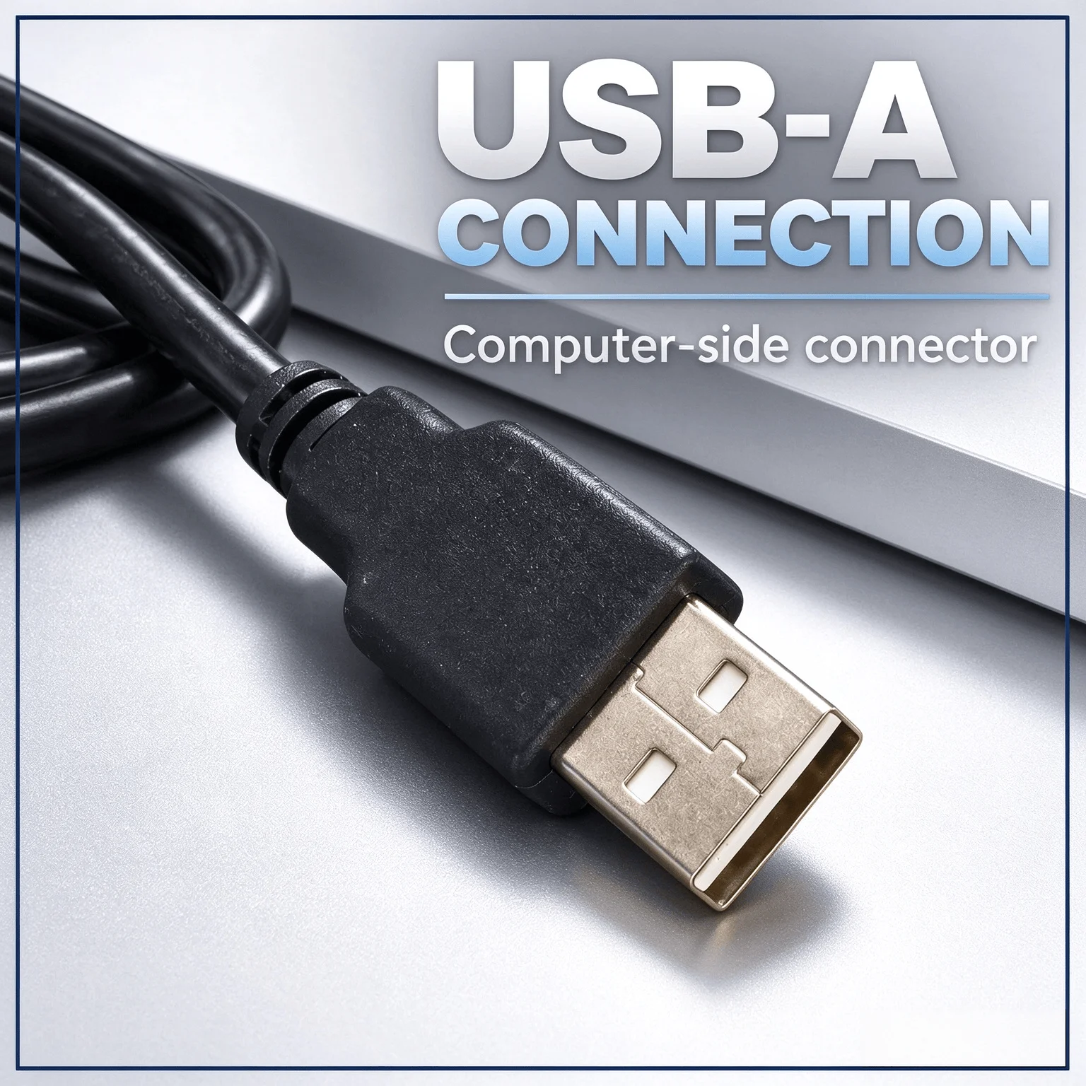MELSEC Programming Adapter USB-QC30R2 Cable Compatible with Mitsubishi Q Series, 3M 6 Pin, Online Monitoring Debug Cord