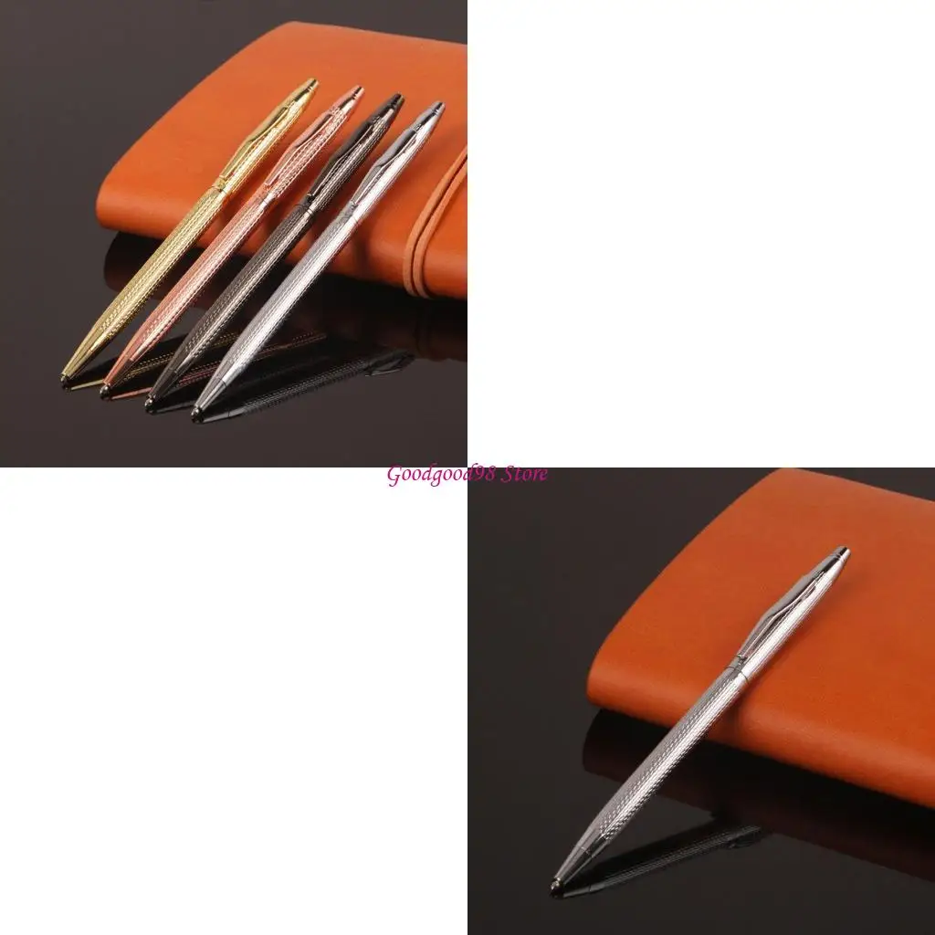 

Metal Ballpoint Pen Black Business Writing Office School Supplies Stationery