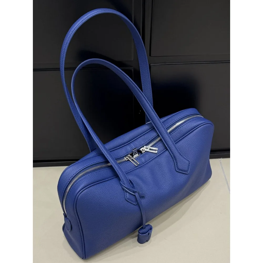 

High Quality Underarm Medieval Bag First Layer Cowhide New Niche Single Shoulder Pillow Bag High Sense Versatile Casual