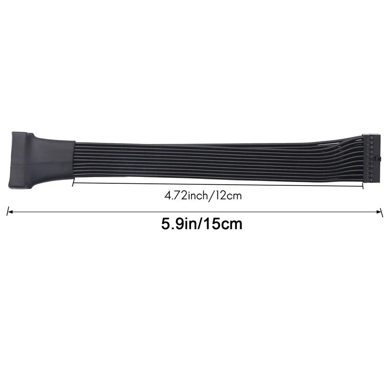 B44C Pequeno Mini USB 3.0 19/20 Pinos Cabo Adaptador de Cabeçalho de Extensão Interna Para Placa-mãe 4,7 Polegadas (Pacote de 10)