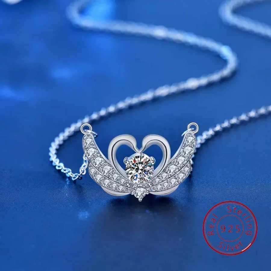 

Original Design S925 Sterling Silver Swan Necklace for Women High-Quality Fashion Pendant New Arrival Collarbone Chain Perfect G