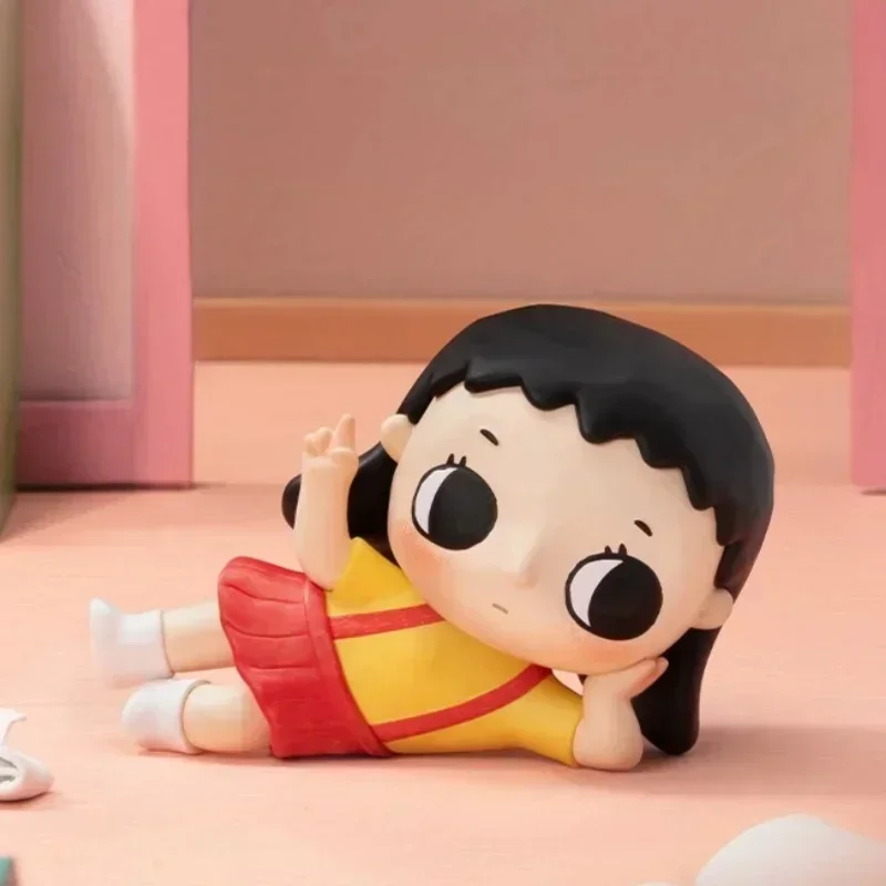 POP MART Nyota Chibi Maruko Chan Serie Desktop-Puppe Mystery Box Überraschungstüte Ornament Figuren Wohndekoration Mystery Spielzeugbox