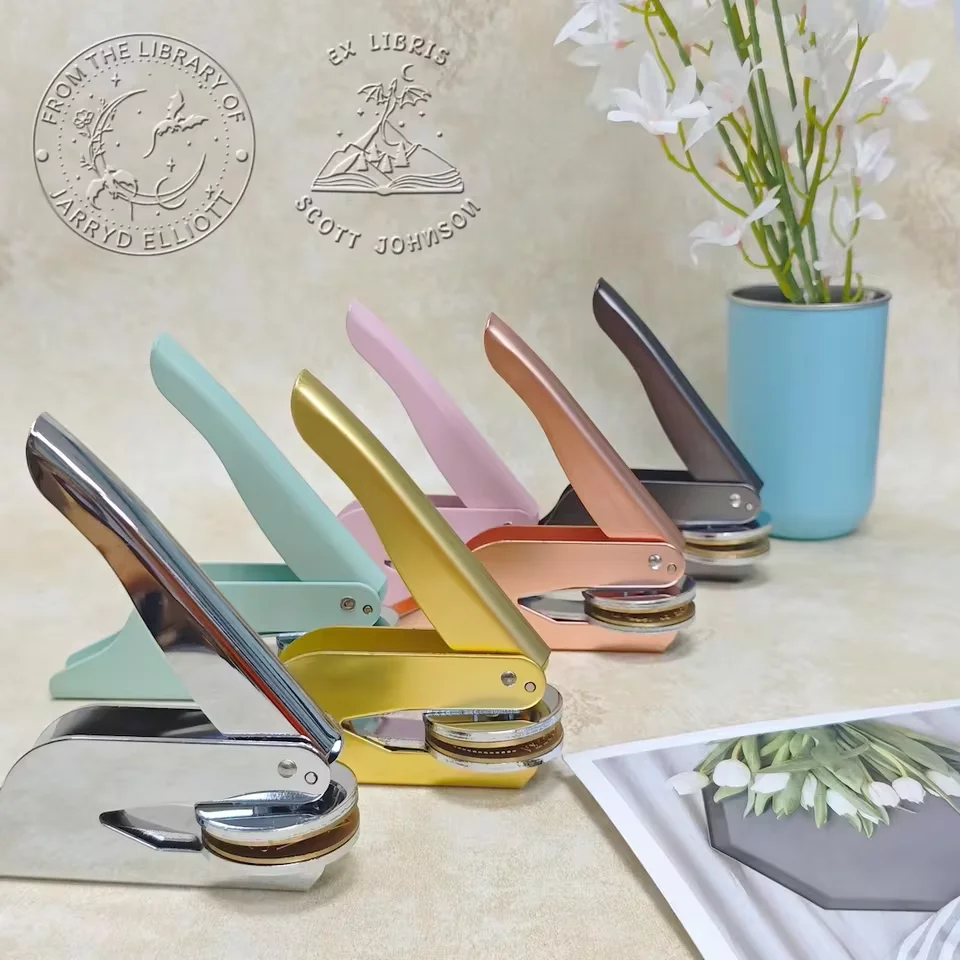 

Wedding Embosser Stamp LOGO Custom Personalized Embossing Seal Customization for Letter Head Wedding Envelope Graduation Decora