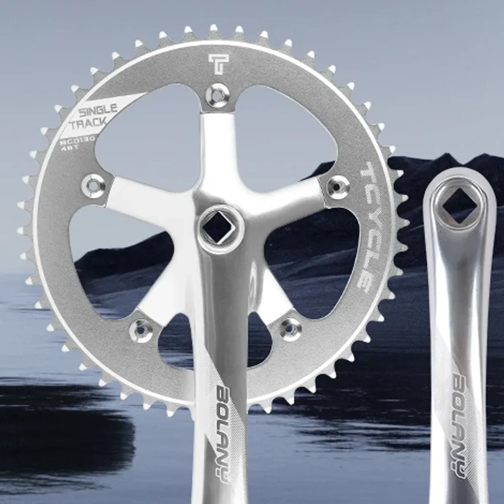 

BOLANY 48T Track Bike Crankset 170mm Square Taper Aluminum Alloy Single Chainring