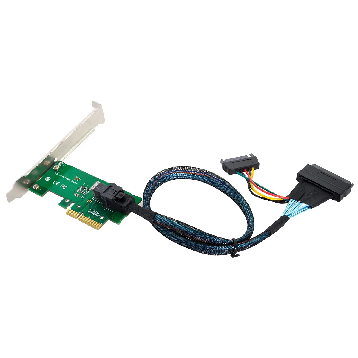 

CYSM Chenyang PCI-E x4 3.0 4.0 to SFF-8643 36Pin Card Adapter With U.2 U2 SFF-8639 NVME PCIe SSD Cable for Mainboard SSD