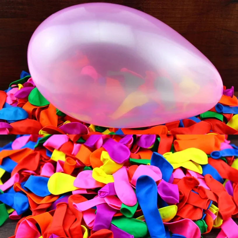 500pcs/lot Small Thickened Latex Air Balloon Water Balloons Toys Multicolor Inflatable Balloon for Summer Party Decoration
