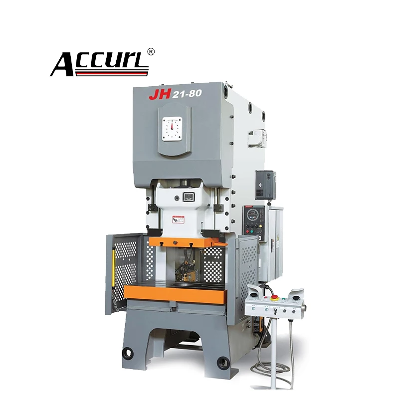 Accurl Jh21 80ตันนิวเมติกเจาะเหล็กกดแบนเครื่องซักผ้าทำ Hine