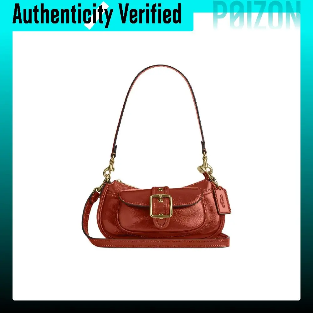 COACH Ashton Leather Shoulder Bag Mini Women's Cinnamon CDB19-IMYW7