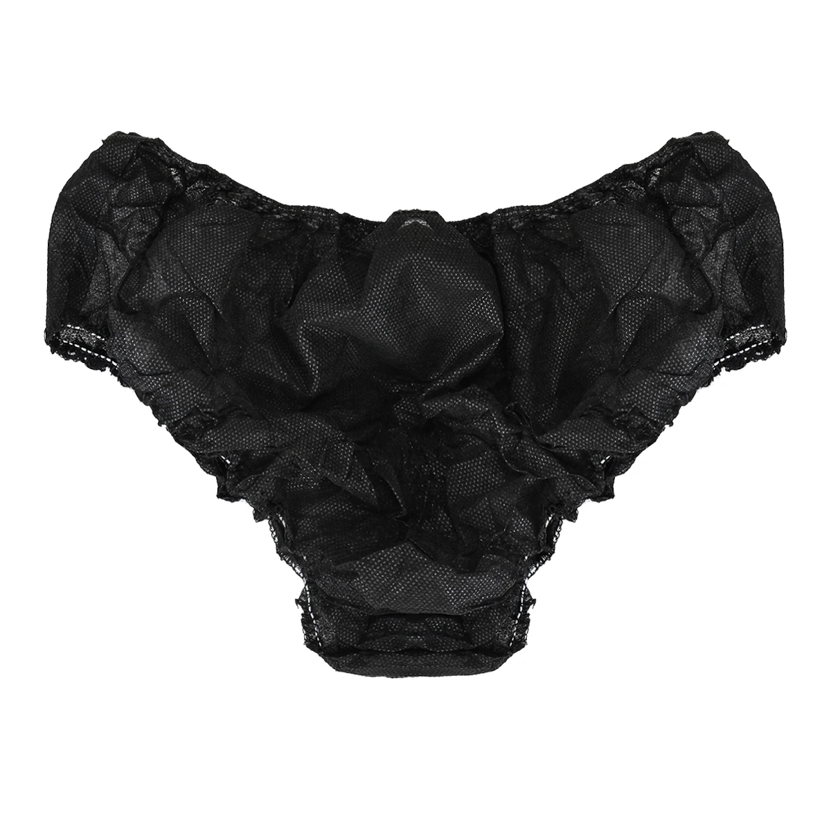 10Pcs/Set Non Woven Paper Brief Disposable black Unisex Panties Underwear Men Travel Underwear