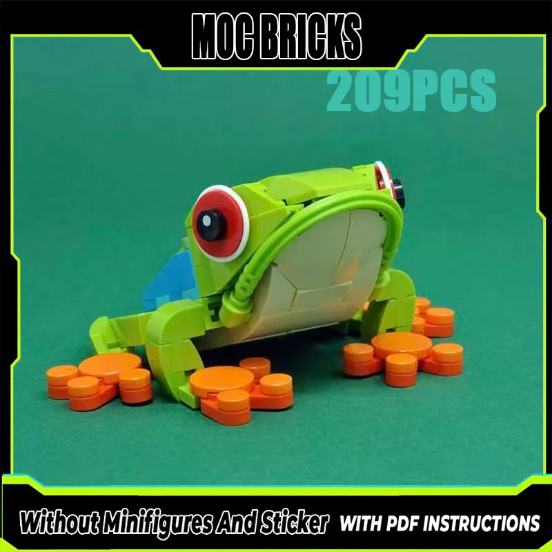 MOC Building Blocks Art Models Jungle Tree Frog Technology Bricks Toys