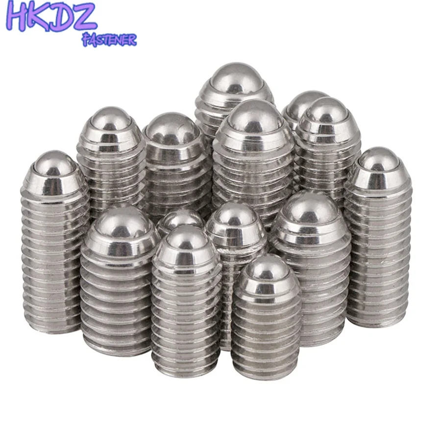 M3 M4 M5 M6 M8 M10 M12 M16 304 Stainless Steel Wave Beads Positioning Beads Marbles Ball Screws Tight Spring Ball Plunger