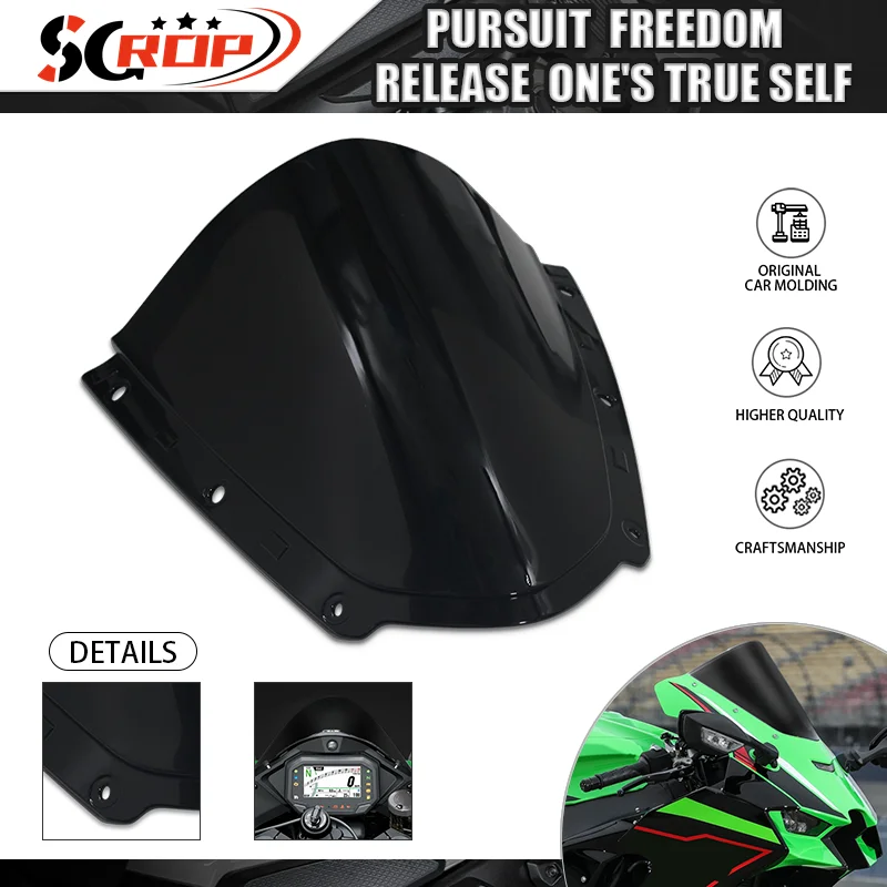 

Motorcycle Windscreen Windshield Deflector Accessories For ZX-10R ZX10R 2021 2022 2023 Wind Shield Screen Visor Protector zx10r