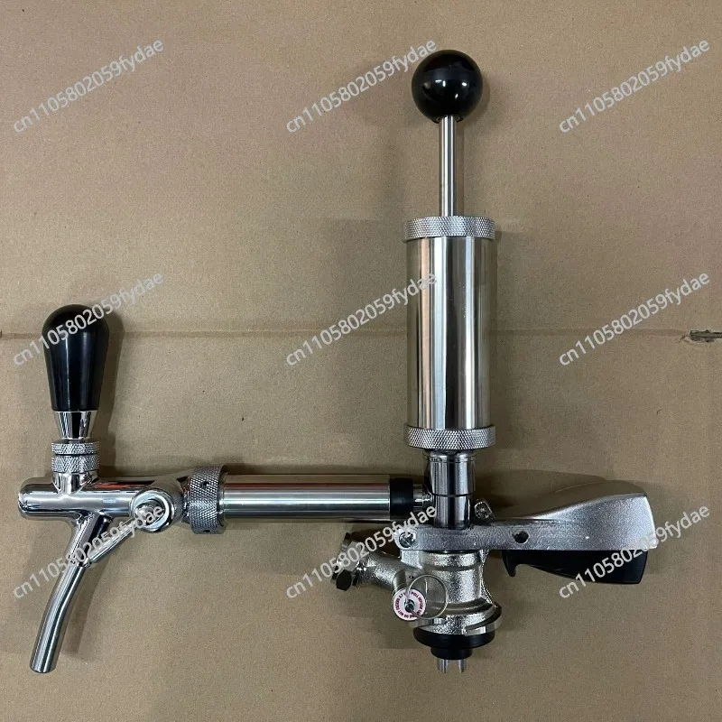 Edelstahl-Zapfhahn für Fassbier Craft-Bier Einfacher Manueller Zapfhahn Plattentyp Well-Style Bierpumpe
