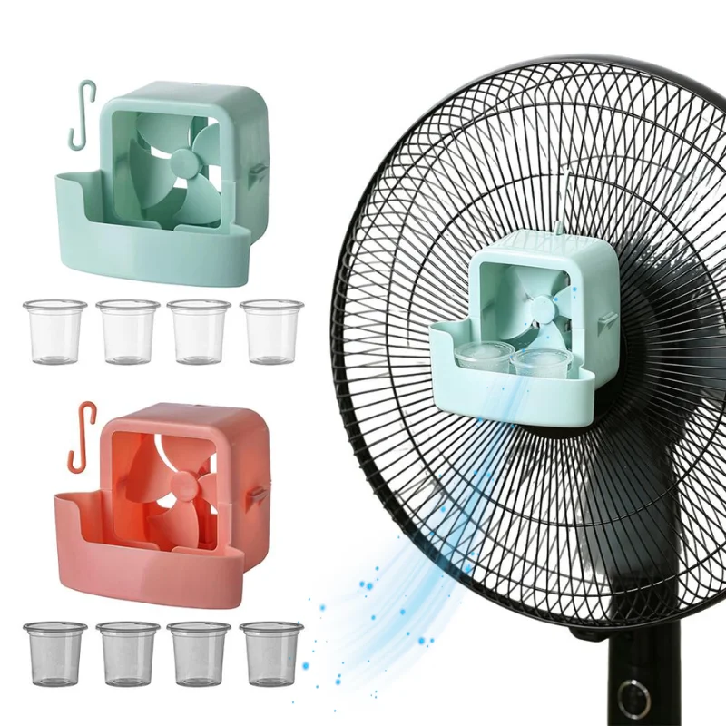 Portable Hanging Quick Cooling Gadget For Electric Fan Household Fan Mounted Cooler Attachment Summer Cooling Accessory