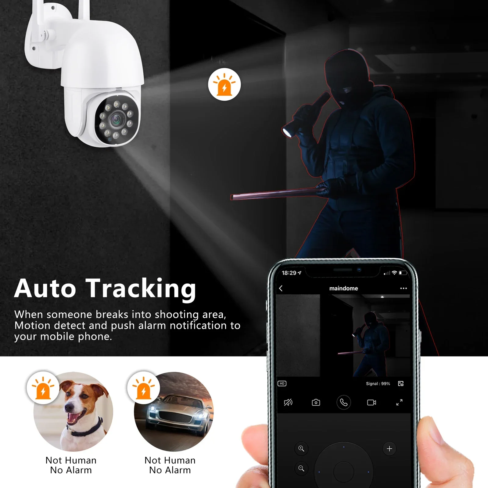 Mini Wifi PTZ Speed Camera Two-Way Audio 4X Digital Zoom IP Camera Lntelligent Dual Light Source CCTV Home Security Moni