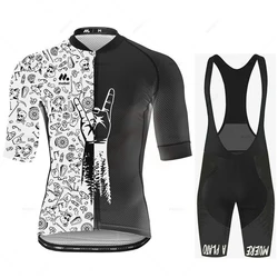 Sports Team Cycling Jersey Set Summer Cycling Clothing MTB Bike Clothes Uniform Maillot Ropa Ciclismo Man Cycling Bicycle Suit