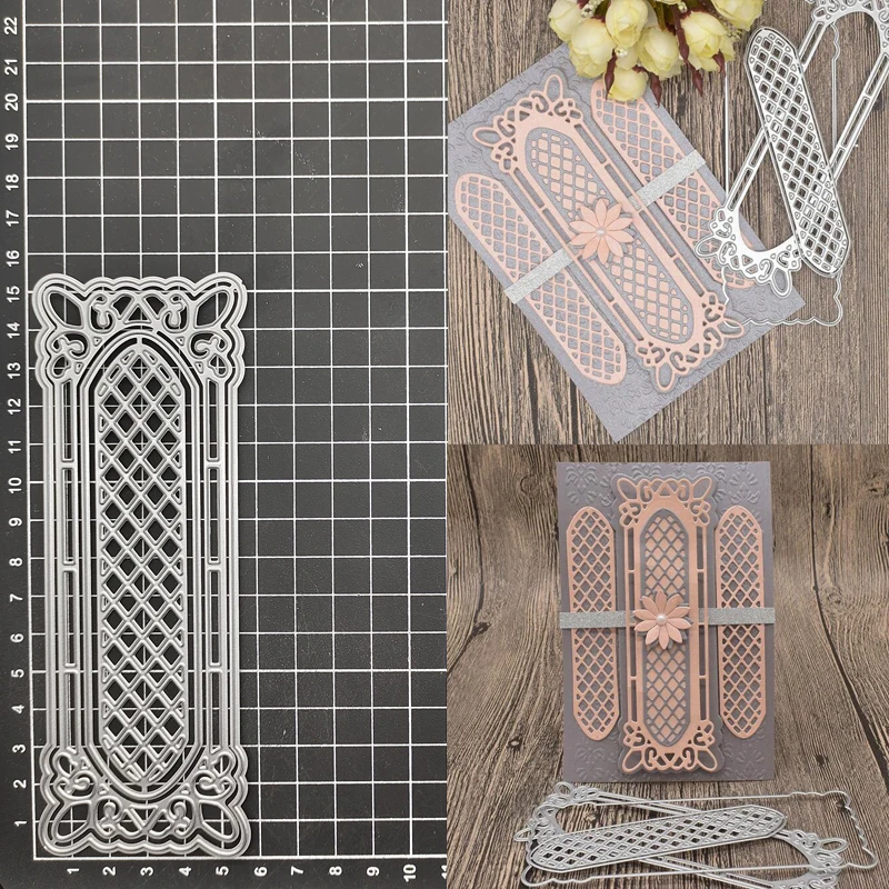 

Frame Background Metal Cutting Dies Stencil Scrapbook Album Stamp Paper Card Embossing Decor Craft Knife Mould