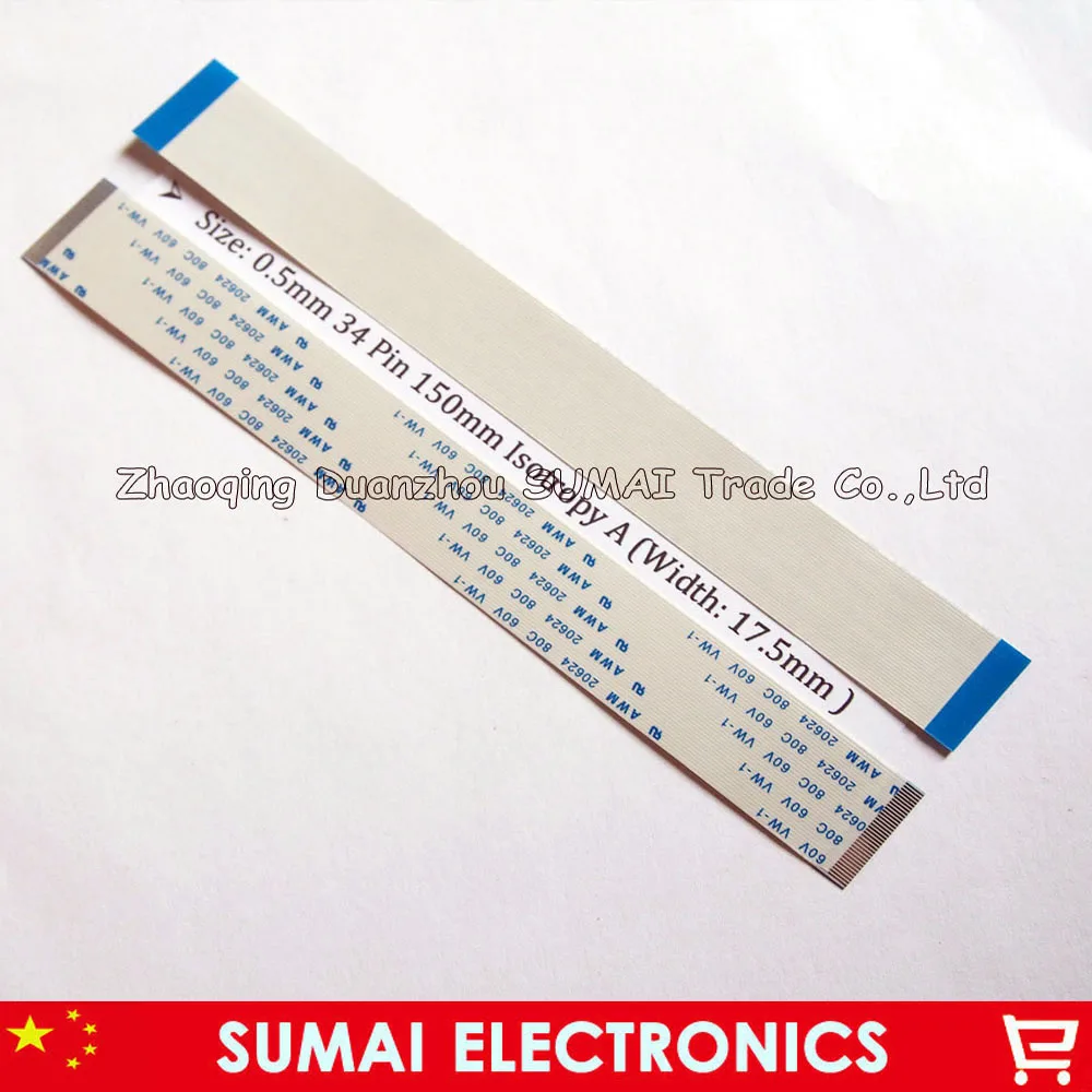 34Pin Flex Cable 0.5mm 34 Pin 50/100/150/200/300 Isotropy A / Anisotropy B Cable