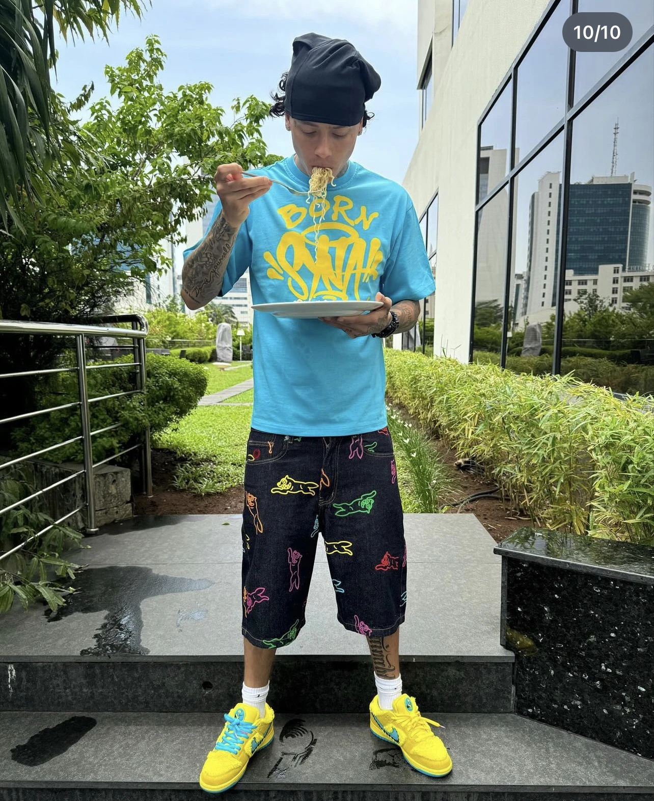 

Мужская футболка SynaWorld в американском уличном стиле хип-хоп, свободного кроя, с круглым вырезом, повседневная, из хлопка, модная, в уличном стиле