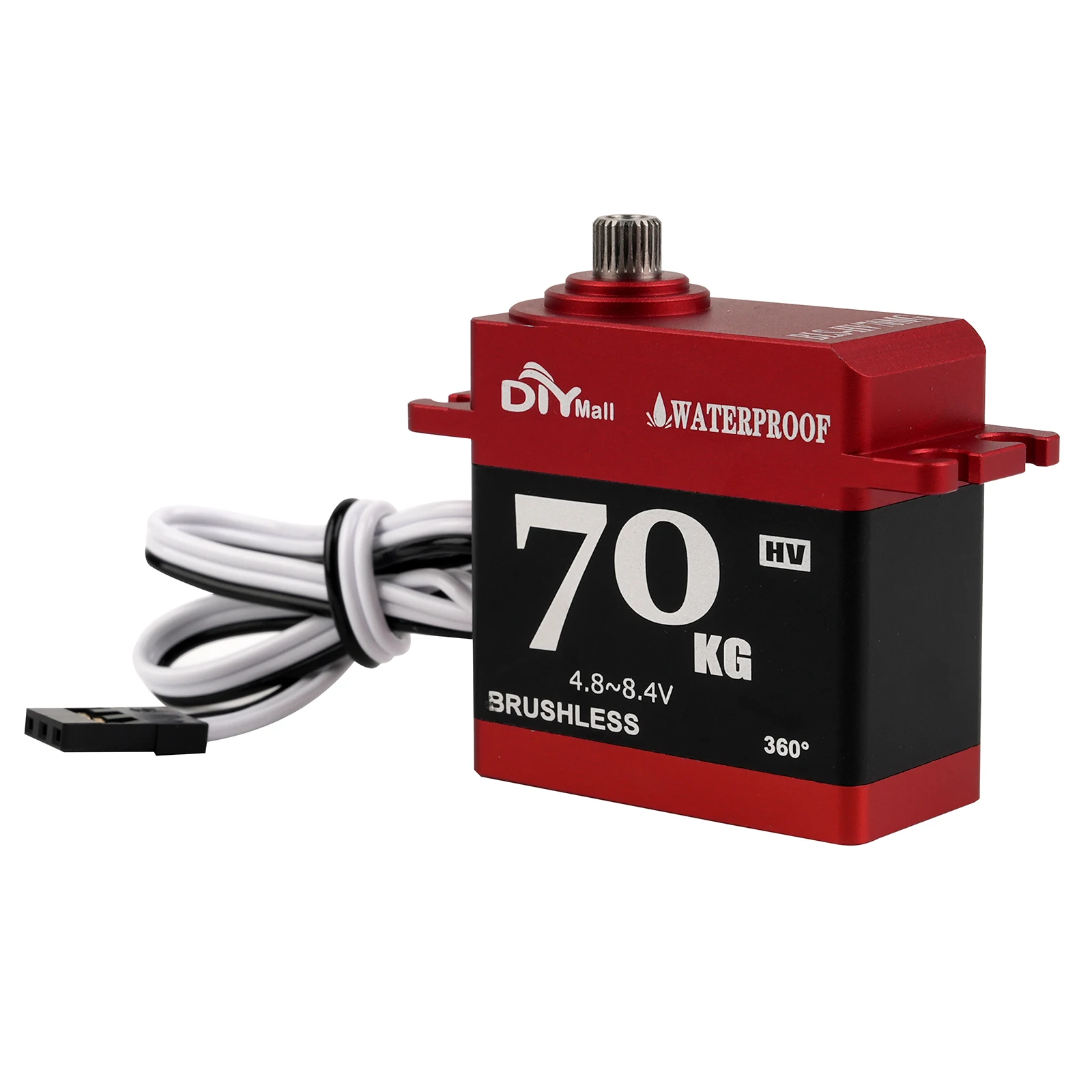 70KG Servo มอเตอร์ไร้แปรง BLS-HV70MG เกียร์โลหะ 180/270/360 องศาแรงบิดสูงชิ้นส่วน DIY Servo สําหรับ 1:8 RC รถหุ่นยนต์