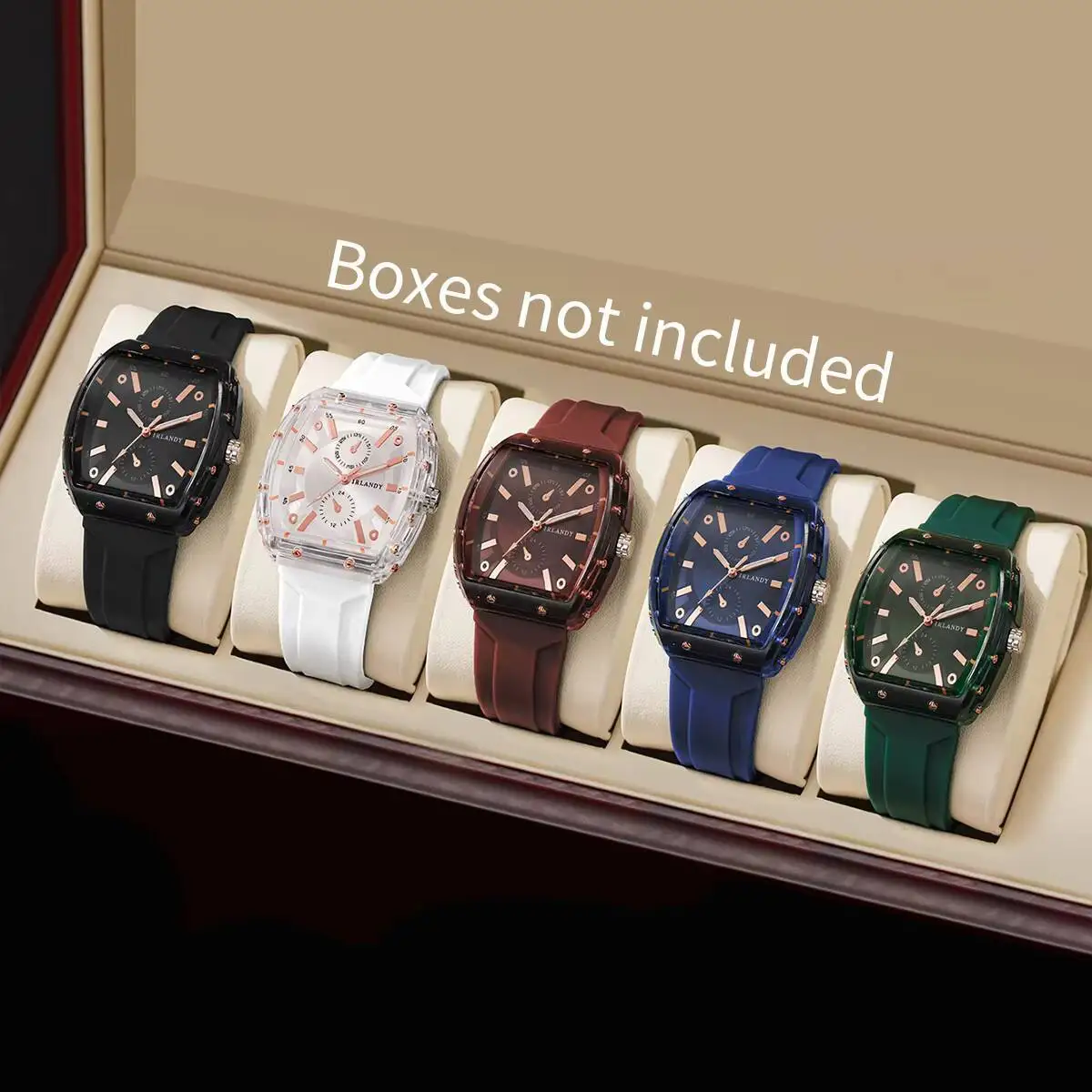 

5PCS Fashion Women Watches Casual Silicone Strap Quartz Wristwatches For Ladies Clock Reloj Mujer Relogio Feminino（Without Box）