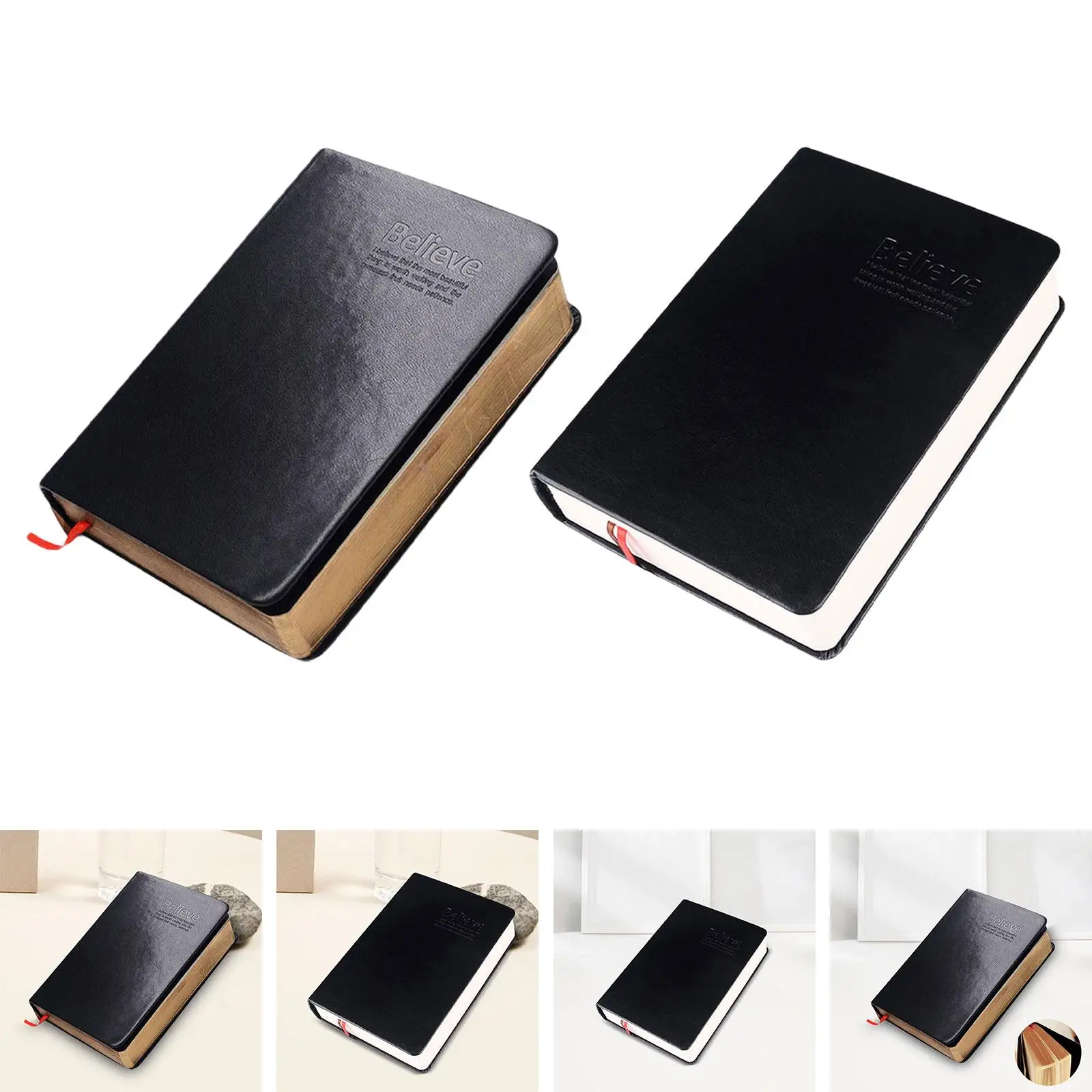 Thick Bible Notebook Sketch Pad Memo Vintage Design Book Soft Cover Journal Notebook for Men Holiday Travel Painting Anniversary