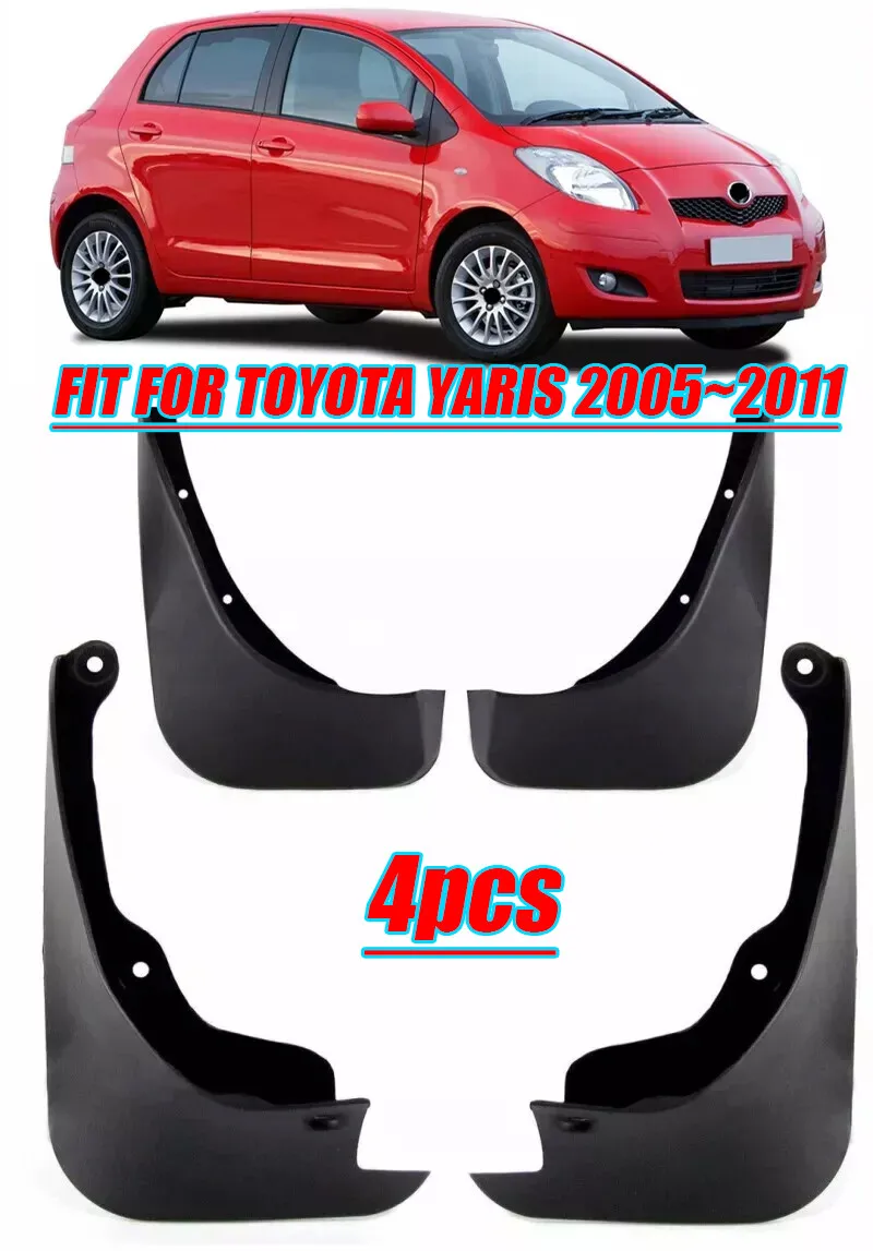 

4X Front Rear Splash Guards Mud Flaps Fender ABS FOR TOYOTA YARIS 2005~2011