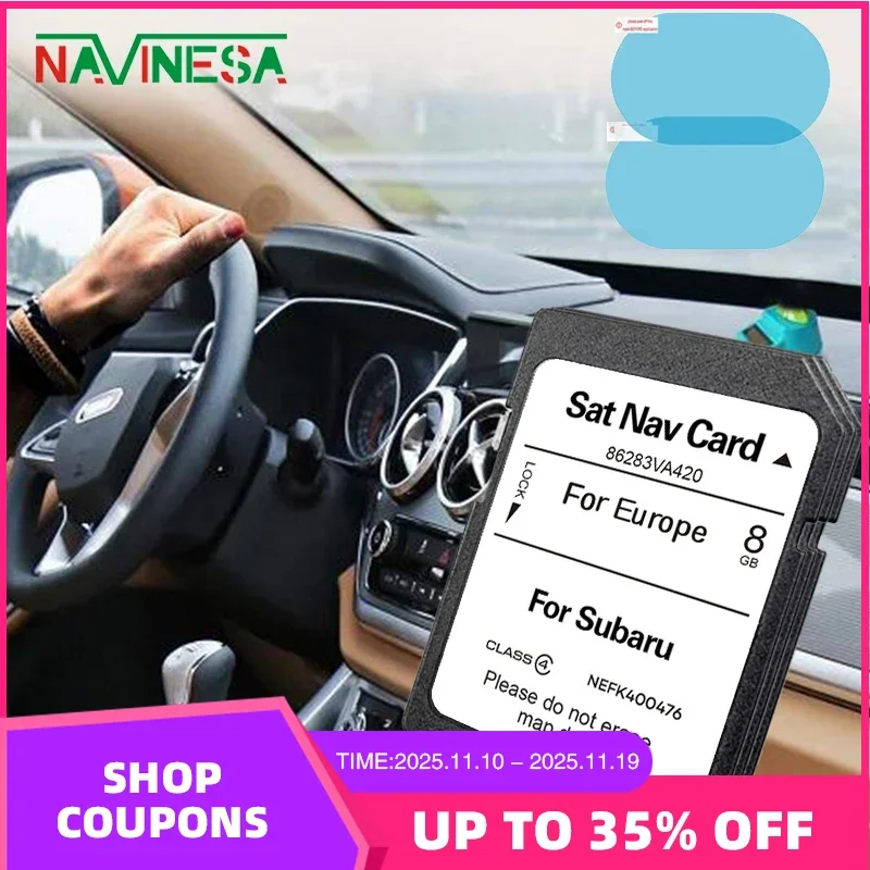 

Update Map Sat Nav for Subaru BRZ Forester Impreza Car 2023 Navigation SD Card 8GB EU Turkey UK GPS Card Software Memory Card