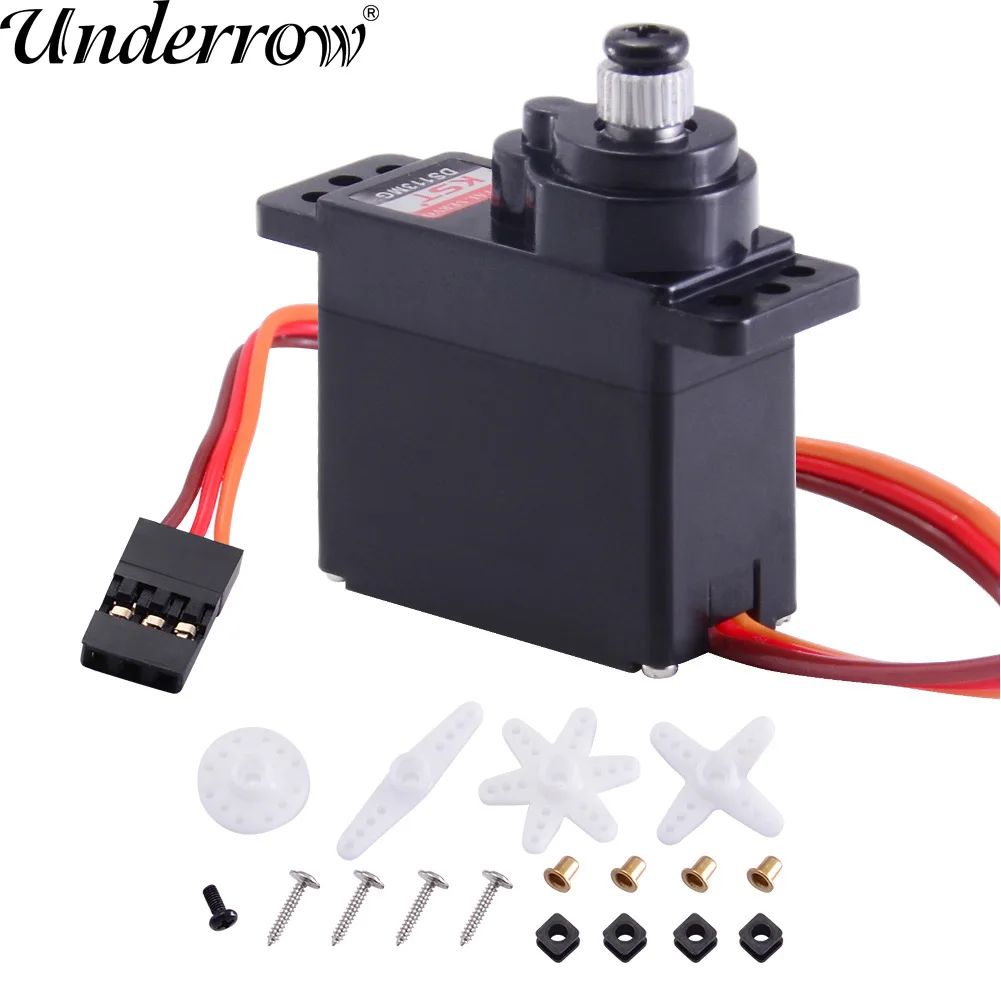 1Pcs KST DS113MG 2.2kg Metal Steering Engine Wing Servo Motor Coreless Swashplate Servo Metal Gear For 450 RC Helicopter Plane