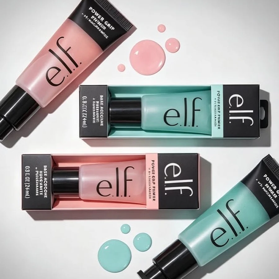 75ml ELF Power Grip Primer Jumbo Texture Refreshing Easy Absorb Moisturize Facial Firming Purifying Hydrating Smoothing Skin