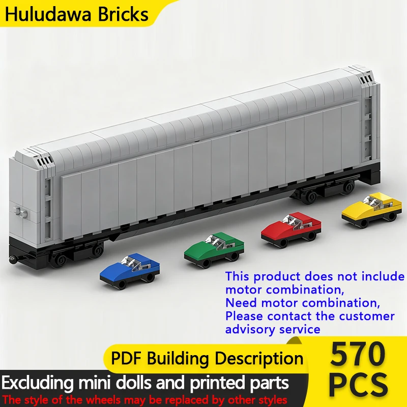 

City Car Model MOC Building Bricks Autorack Car Transporter Carriage Modular Technology Children Holiday Gifts Assemble Toy Suit