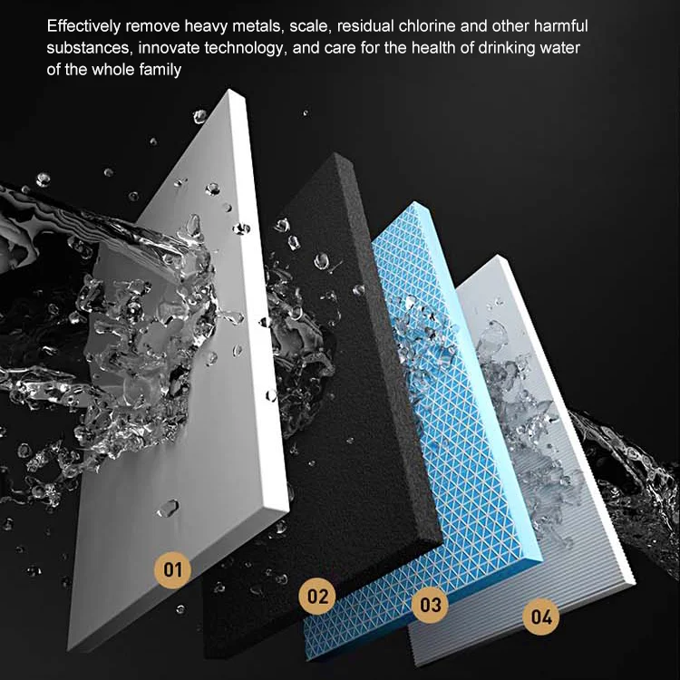 تصميم سهل الاستخدام، تدفق كبير، منقي قلوي معدني مدمج للمياه للمطبخ
