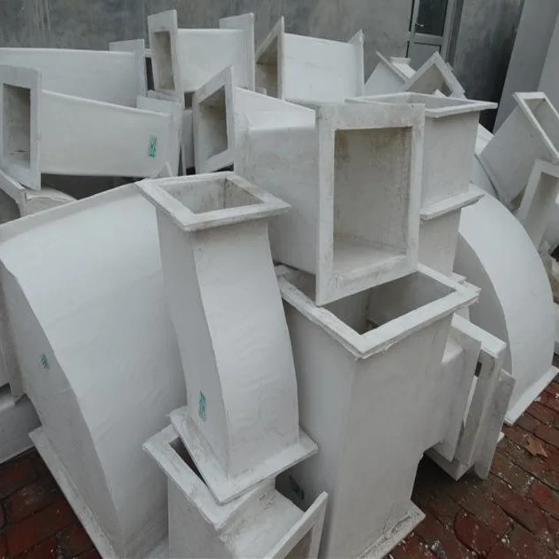 Organic heat-resistant FRP ventilation pipe Underground garage FRP square ventilation pipe Outdoor smoke prevention