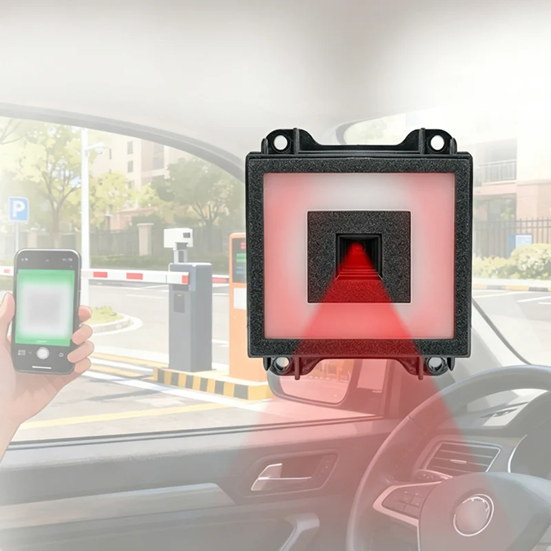 LONVILL Compact 65x61x31mm USB TTL RS232 RS485 Qr Code Reader for Parking Gate Automatic Payment Code Scanning