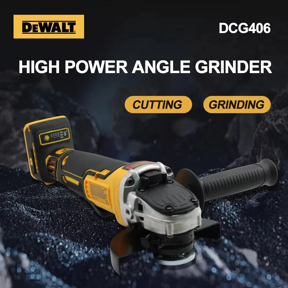Dewalt DCG406 125MM 9000RPM Brushless Angle Grinder Cordless Cutting Machine Impact Polisher Machine For Dewalt 20V Battery
