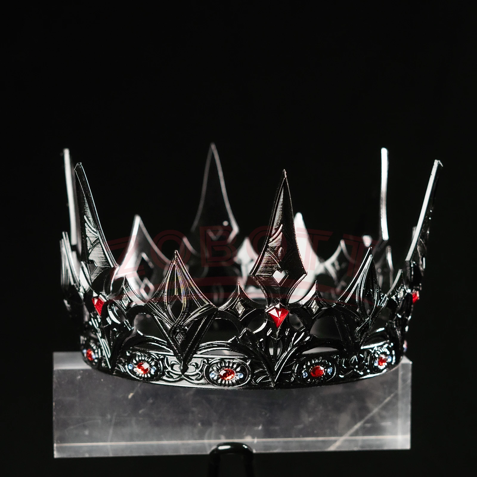 الحب والفضاء العميق Xavier شعر مستعار تأثيري طويل الكتاني الشعر الرمادي ملك الظلام الملك تاج كرنفال هالوين حفلة لعب الأدوار الدعائم #6