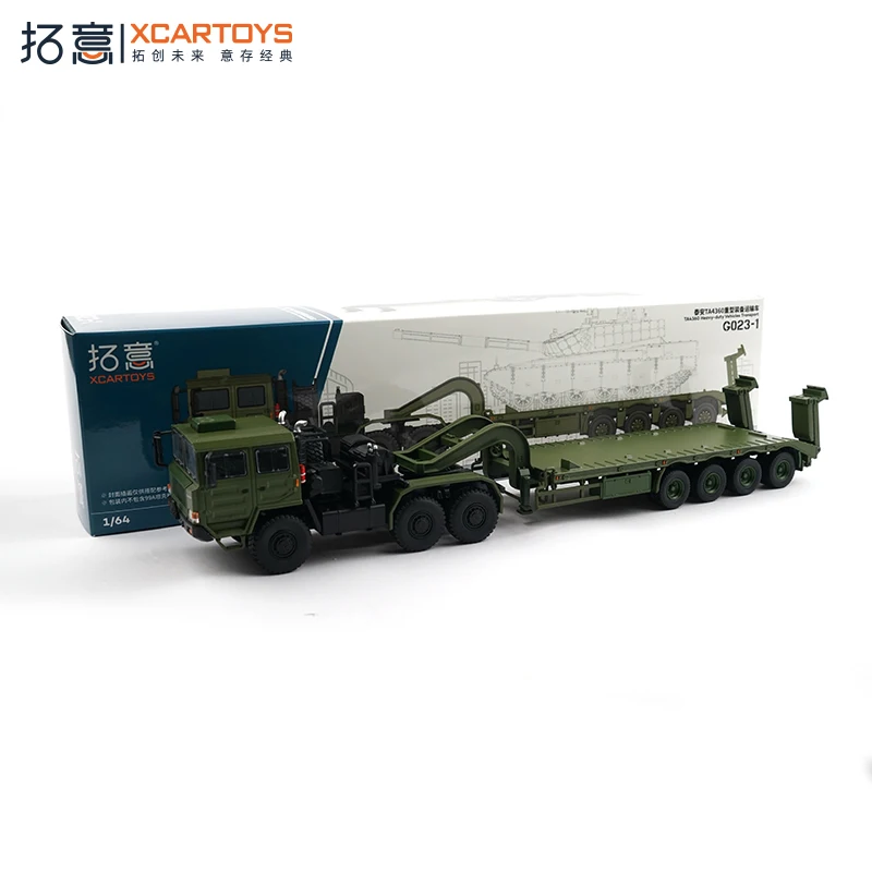 

Литой под давлением масштаб 1/64 Tai 'an TA4360 планшетный транспортер из сплава модель автомобиля Коллекционная игрушка в подарок сувенир дисплей орнамент