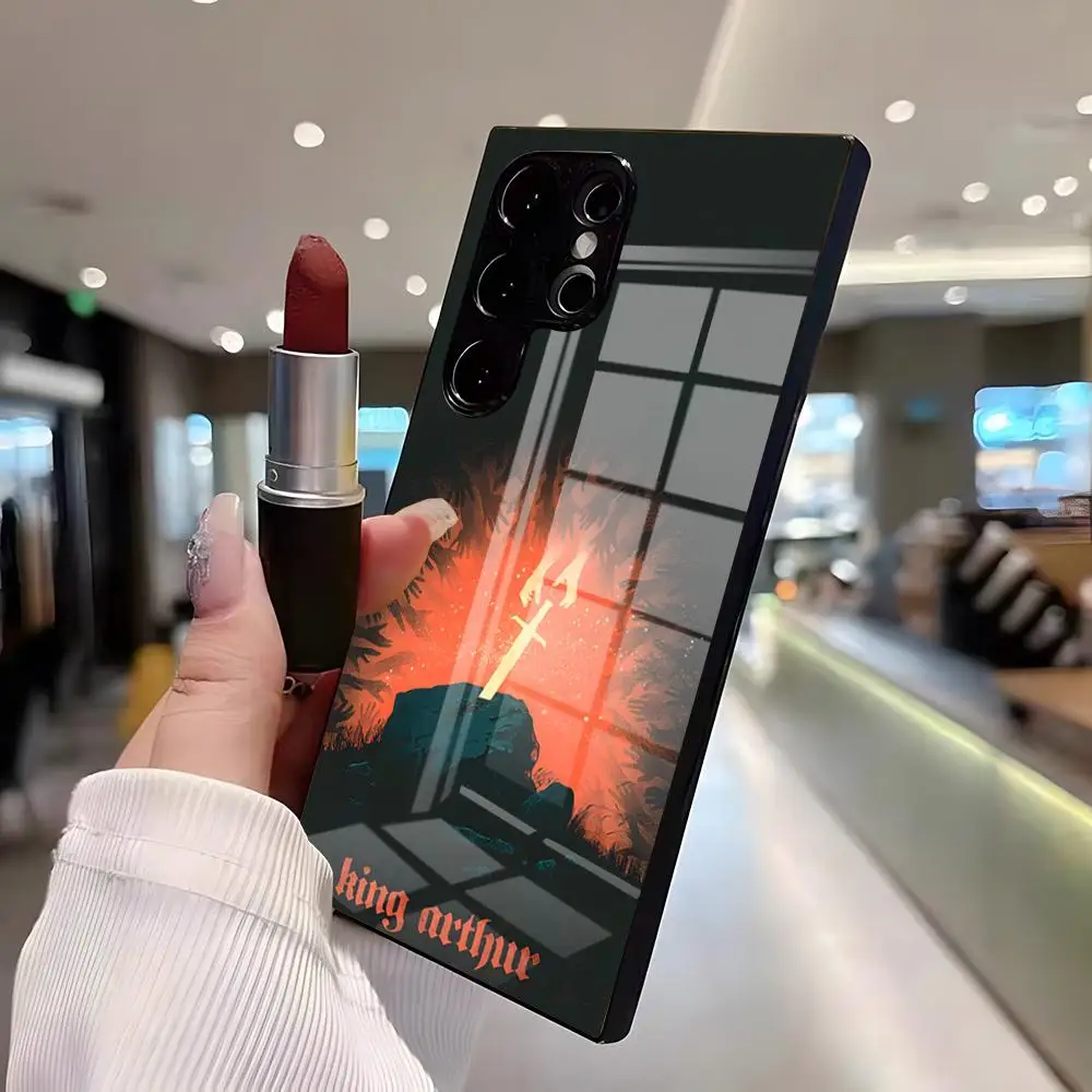Чехол для телефона Popular Game K-King Of Avalon для Samsung S25 Edge Ultra S23 S22 S21 S20 Ultra Plus S24 Fe A54 A53 A25 Glass Cov