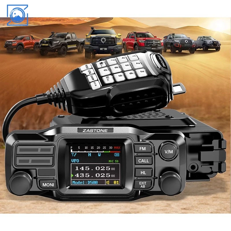 

D500 Car-mounted Walkie Talkie UV Dual Band 25W Mini Mobile Car Radio HF Transceiver Outdoor Communication for ZASTONE