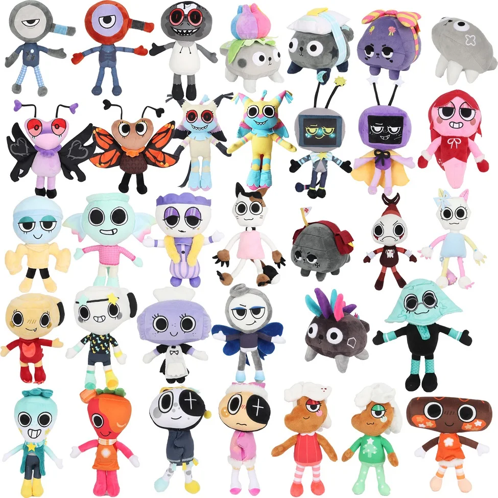 

Новинка 2024 года, 28-30 см, плюшевая игрушка Dandy's World, мультяшная мягкая плюшевая игрушка, кукла Horror Scrap Goob для детей, подарок на день рождения, игрушки