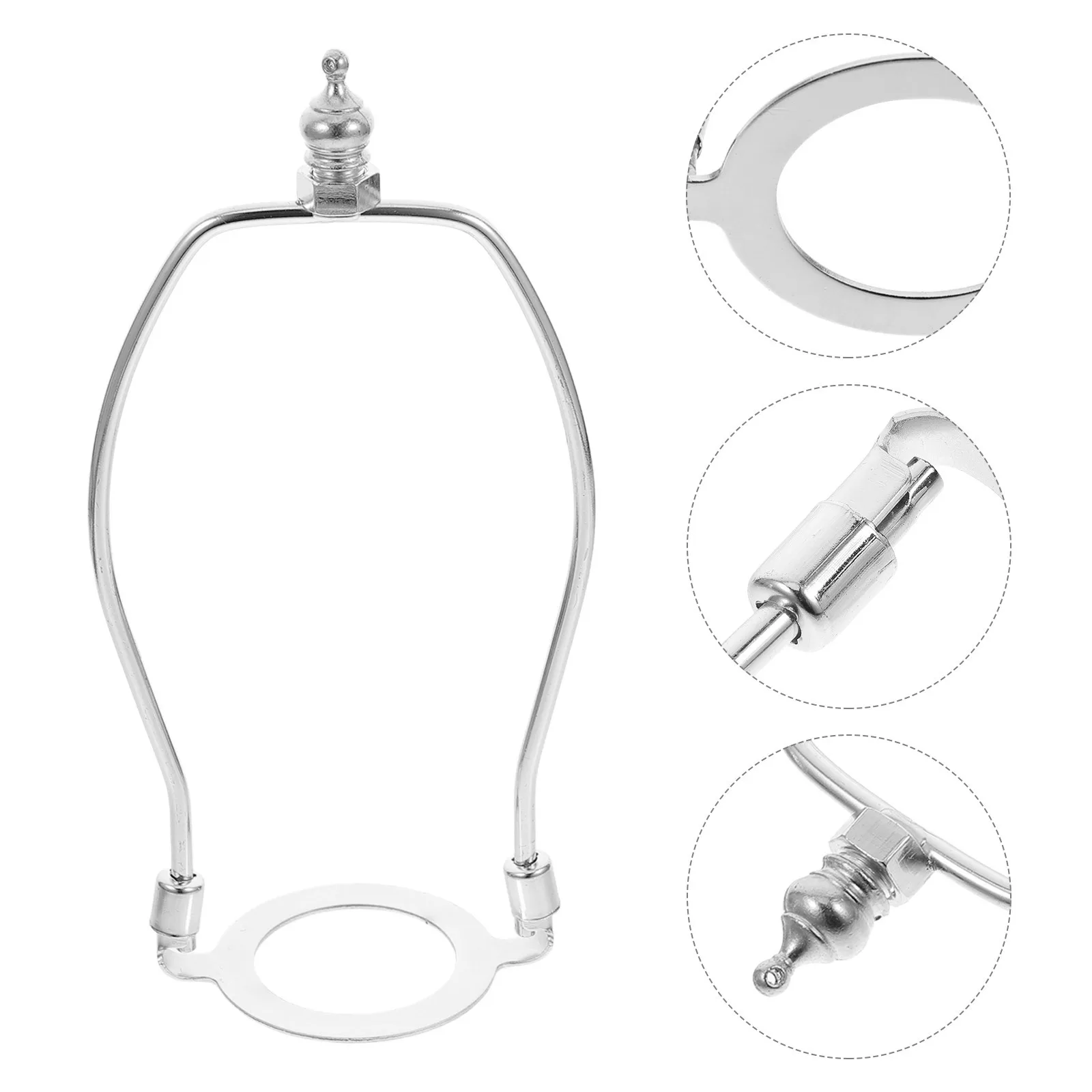 

2Pcs Lamp Harp Bracket Kit Alloy Table Floor Lampshade Holder Installation Repair Replacement Lamp Hardware Accessory