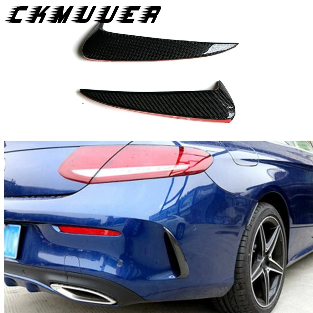 

Задний бампер из углеродного волокна, накладки на вентиляционное отверстие, украшение для Mercedes Benz C Class W205 C205 C200 C43 C63 AMG, 2-дверные 2015-2019