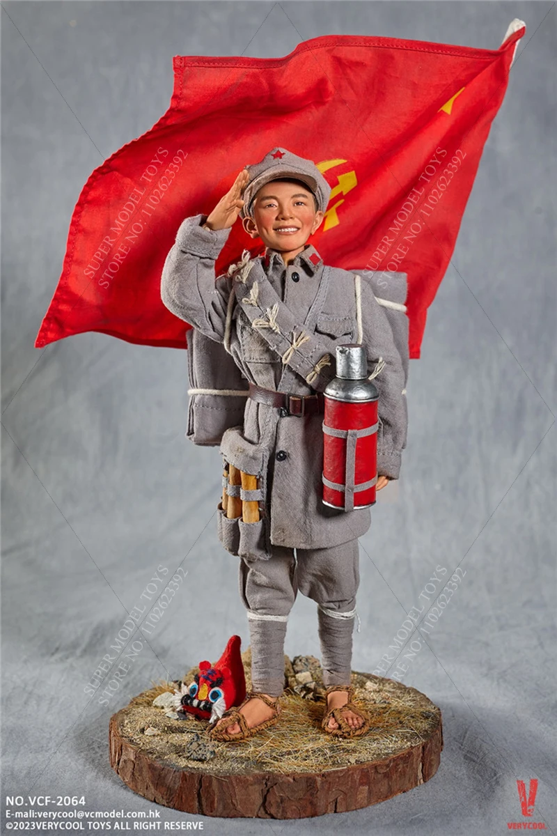 VERYCOadvocate VCF-2064 Échelle 1/6 Homme Soldat Rouge Armée Longue Marche-Rouge Kiddy Ensemble Complet 12 pouces Action Figure Modèle Collection