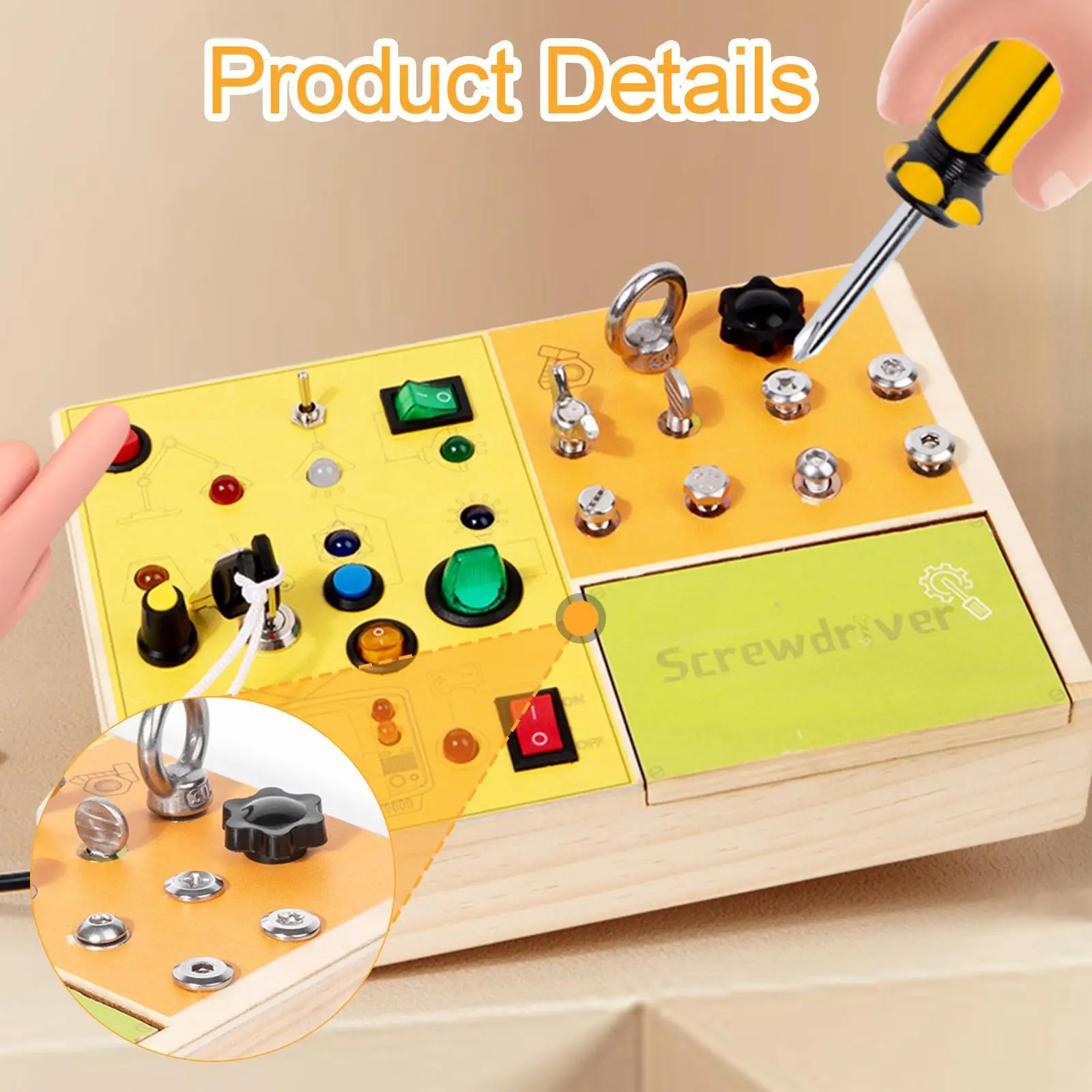 المفاتيح المزدحمة اللوحة الحسية المواد التعليمية لعبة نشاط التعليم المبكر #5